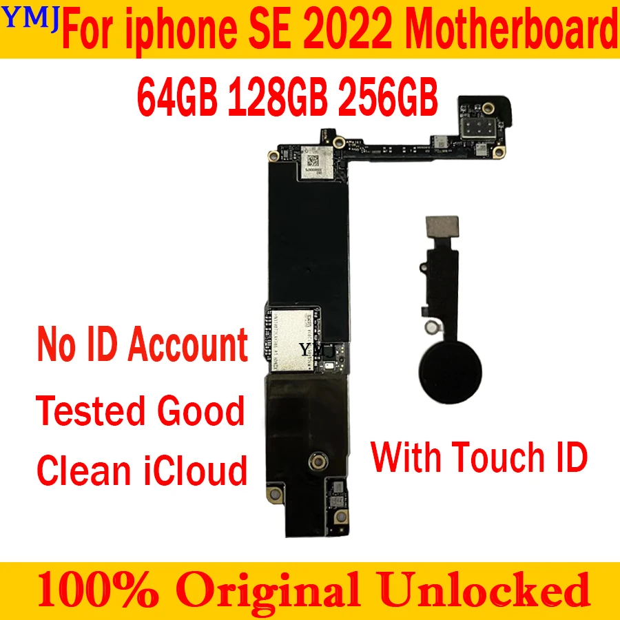

Для IPhone SE 2022 оригинальная разблокированная материнская плата 64 Гб 128 ГБ 256 ГБ Бесплатный icloud пластина полные чипы хорошее тестирование материнская плата поддержка обновления