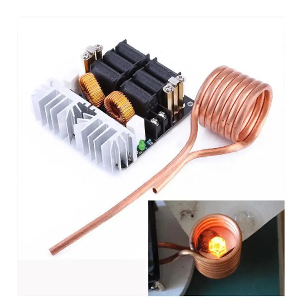 

1000W ZVS Induction Heating Board Module 12-48V Low Voltage Heater Coil Flyback Driver Heater For DIY Hardening Annealing