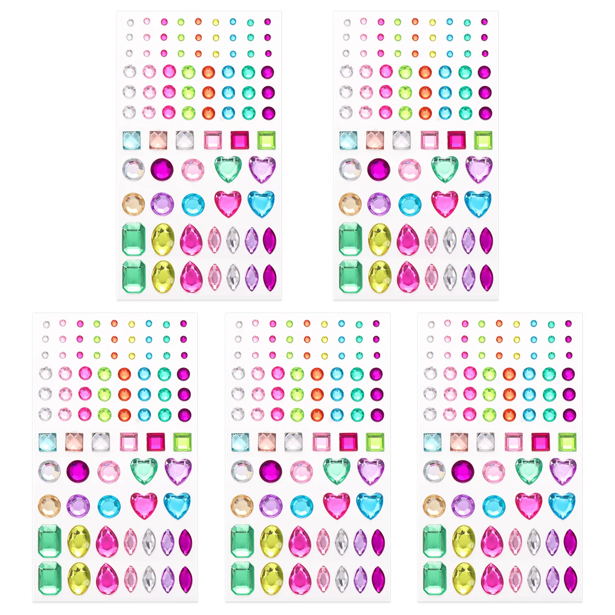 

Sticker Sheets Kids Face Stickers Scrapbook Gemstone Stickers Rhinestone Crafts Rhinestone Sticker Sheets Child