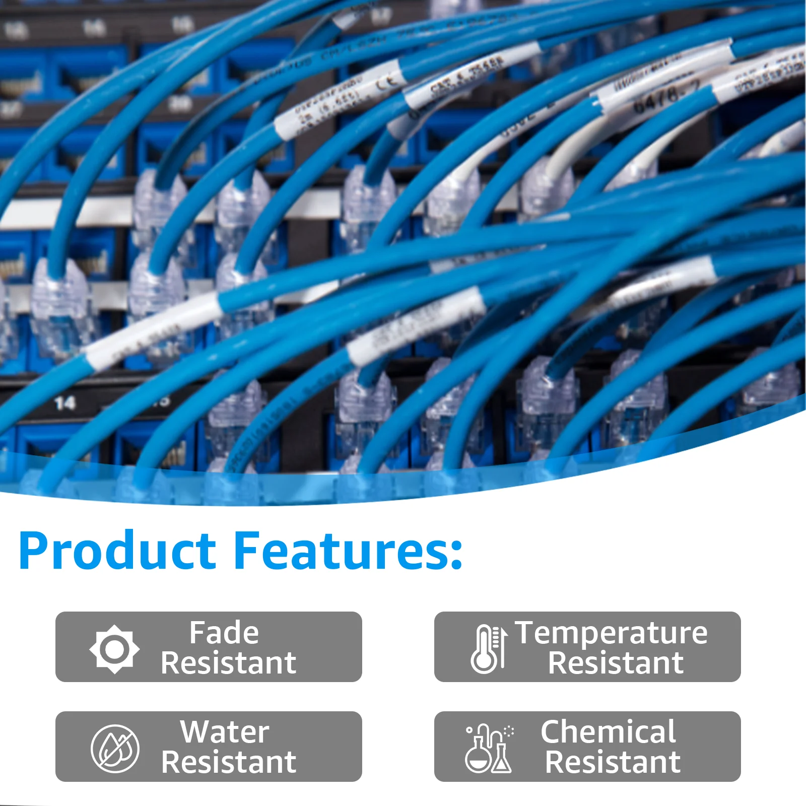 Термоусадочная трубка 3PK 6/9/12/19/24 мм 18053 18054 18055 18056 ленты для этикеток совместимые с