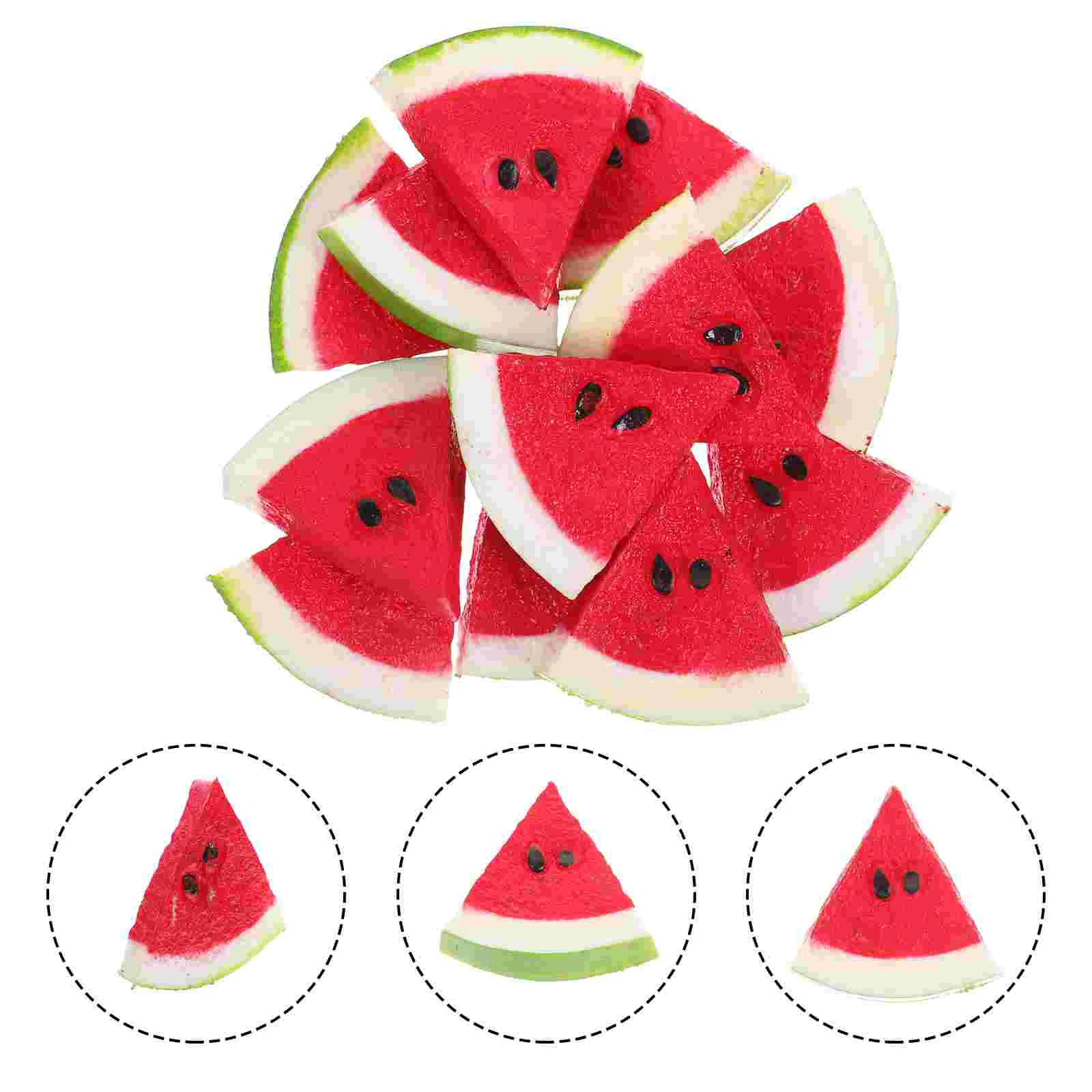 

Fake Food Realistic Watermelon Simulated Slices House Decorations Props Soda
