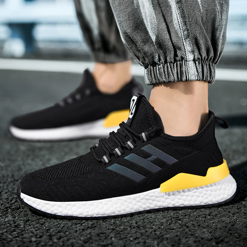 HIIGYL Running Shoes for Men Sneakers Breathable Men Casual Shoes Non-slip Male Loafers Lightweight Tenis Masculino Wholesale