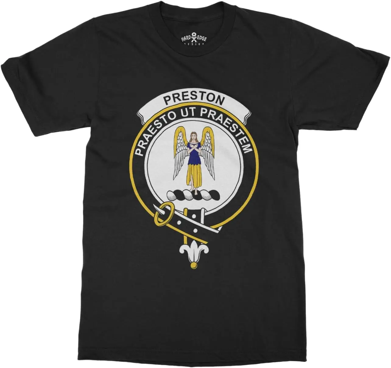 Мужская футболка с изображением герба Шотландского клана Preston