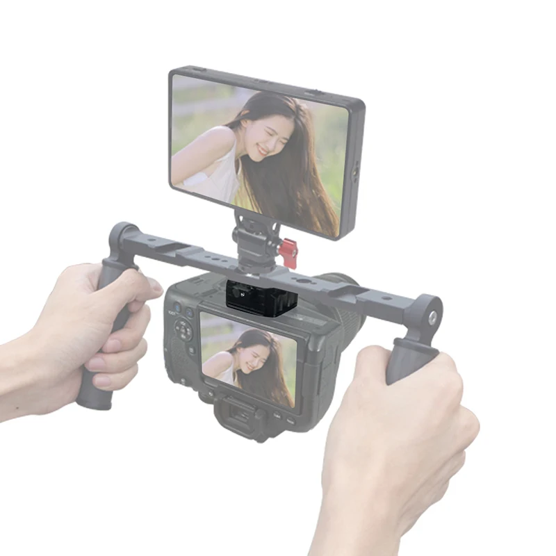 Двойной замок БЫСТРОРАЗЪЕМНАЯ пластина Зажим Штатив Адаптер основа (совместим с