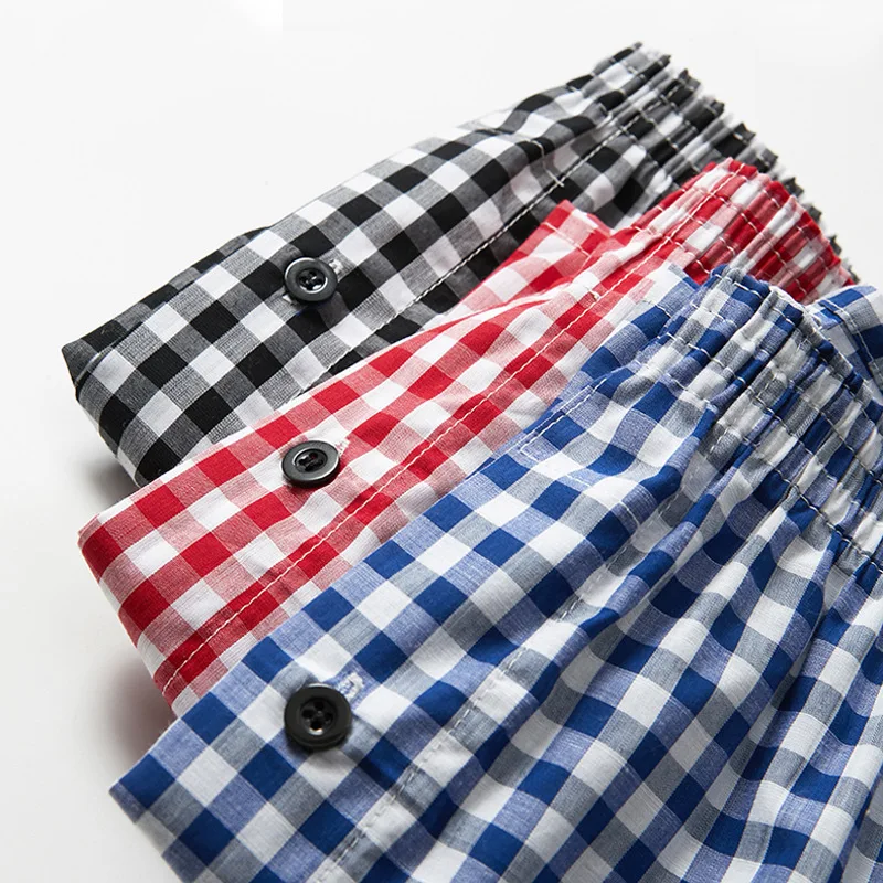 Arrow Pants  Men's Boxer Underwear  Cotton Loose and Comfortable Flat Corner Pajamas Calzoncillos Hombre Boxer Briefs Large Size