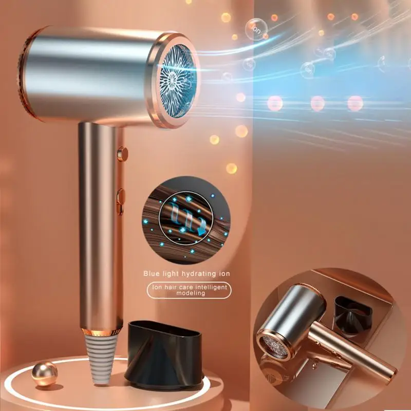 

Professional Hair Dryer High-power Powerful Electric Blow Dryer Hot/cold Air Hairdryer Barber Salon Tools Gift Box Packaging