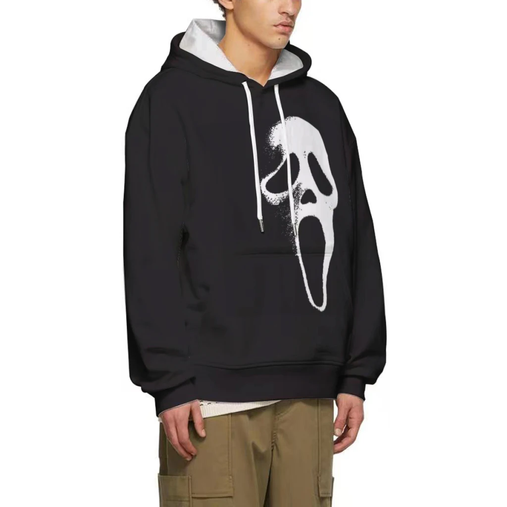 Пуловер с капюшоном SCREAM MASK эстетичная одежда спортивный костюм мужская осенняя