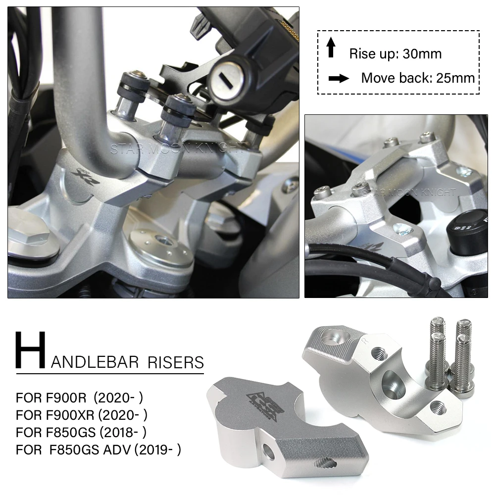 

Motorcycle Handlebar Riser For BMW F850GS F 850 GS F850 GS Adventure F900R F900XR F 900 XR Handle Bar Lift Clamp Bracket Adapter