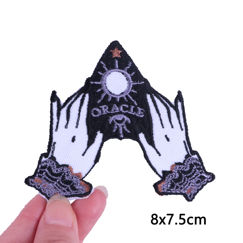 Патчи с изображением черепа вышитые патчи для одежды в стиле панк Значки