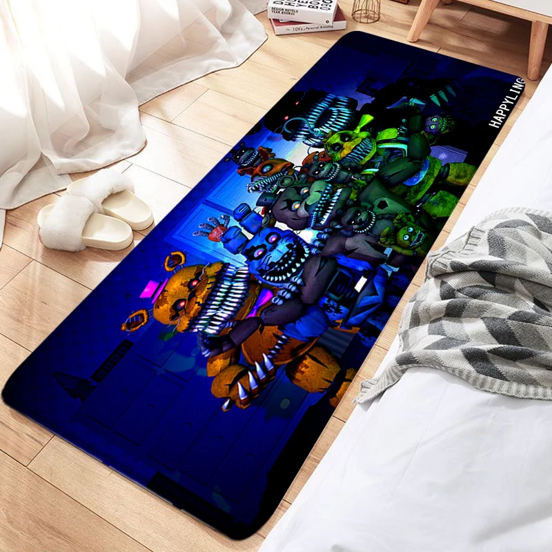 

Ковер для гостиной FNAF, напольный коврик, Придверный коврик, коврики для домашних животных, коврик для ванной, кухонный Коврик для прихожей и ног, домашний декор для детей, подарок на Хэллоуин и день рождения