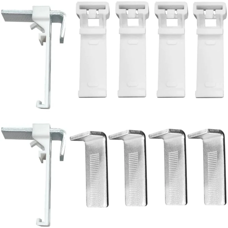

831B Easy to Use Pleated Curtain Hardwares Set 10pcs Metal Installation Clips