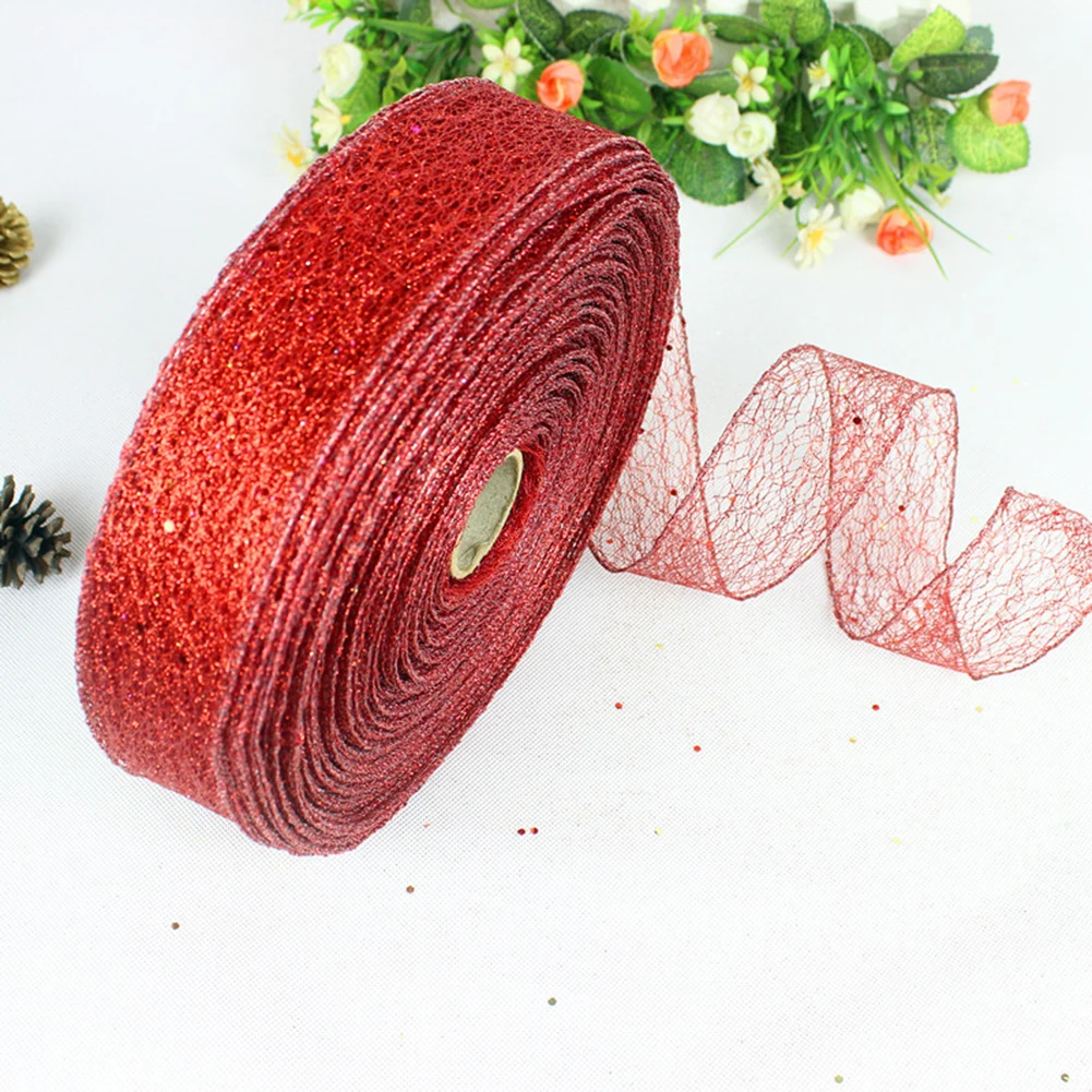 

Ribbon Christmas Ribbon Bedroom Christmas Decoration Christmas Ribbon Gold Ornament Red Xmas Ribbon High Quality