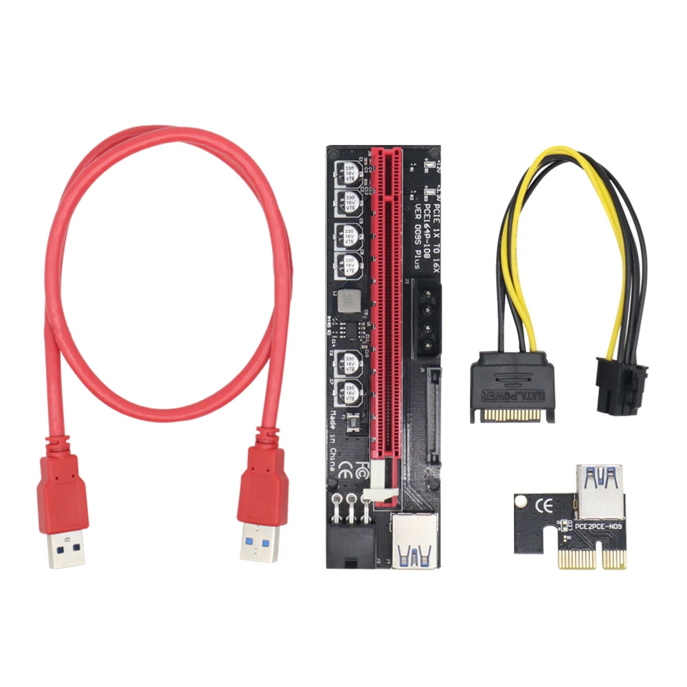 1 шт./2 шт./4 шт./6 шт./10 шт. USB 3.0 PCI-E Райзер VER 009S Экспресс 1X 4x 8x 16x расширитель адаптер