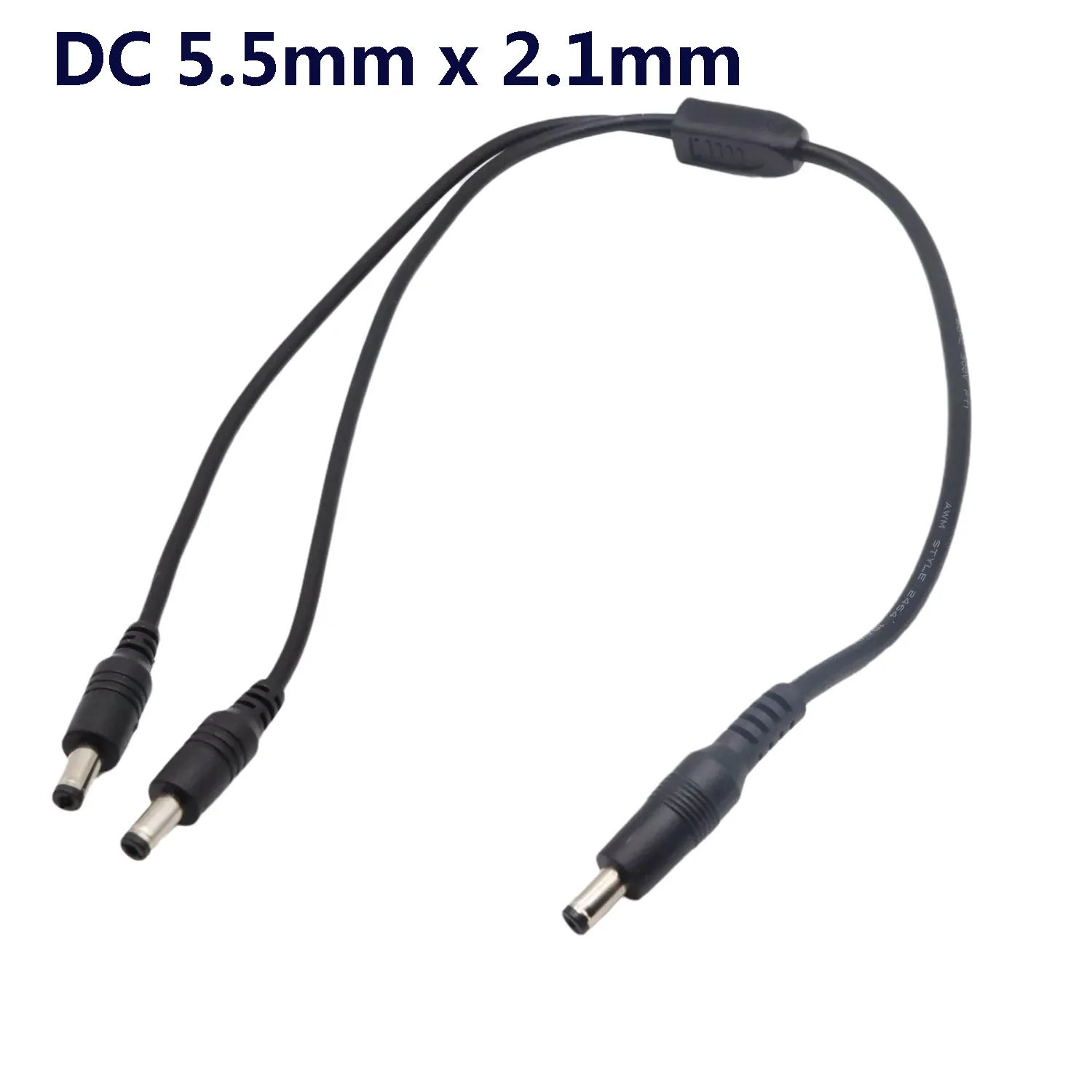 Сплиттер источника питания постоянного тока 1 штекер на 2 штекера 5 мм x