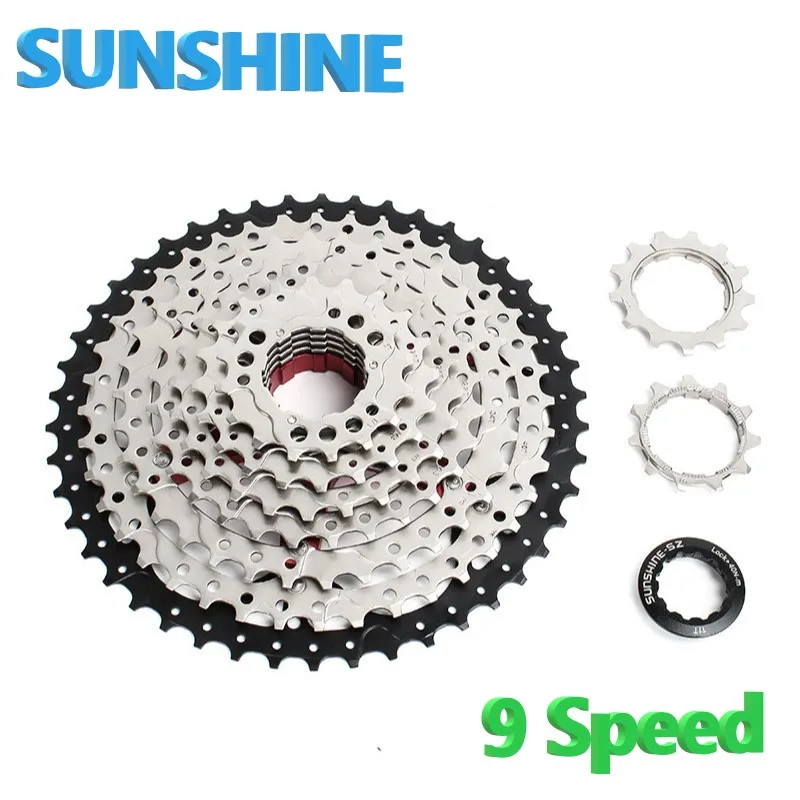 

SUNSHINE MTB Bike Cassette Freewheel 9 Speed 11-30T/32T/34T/36T/40T/42T/46T/50T Bike Sprocket For Shimano SRAM Sunrace
