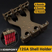 tactical 4812 rounds shotgun shell holder for 12ga shells adjustable magazine ammo pouch belt clip adaptor mag hunting tool