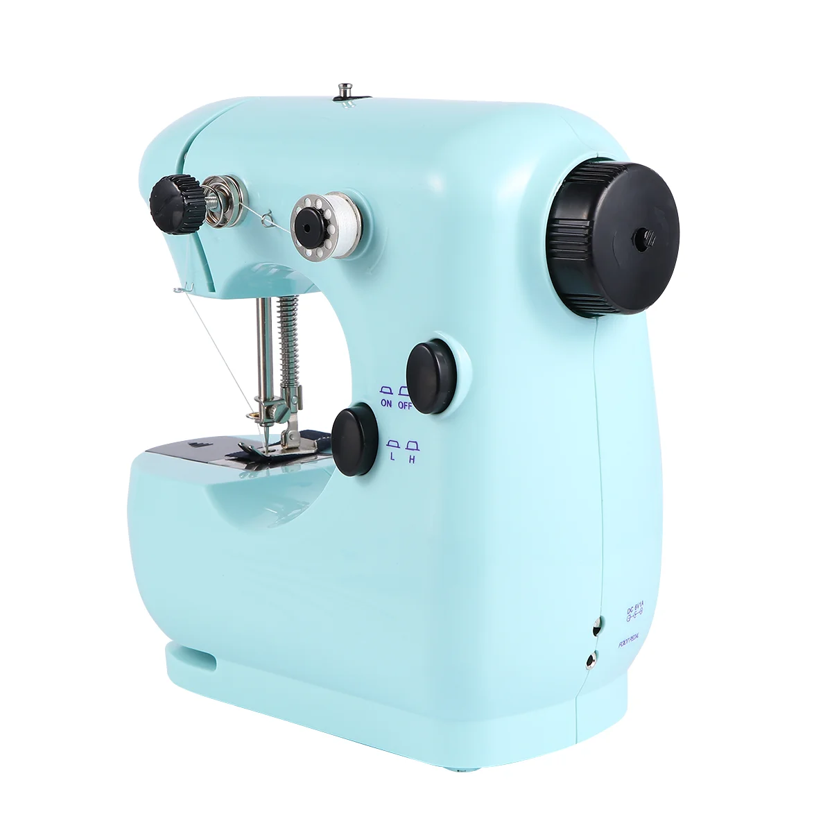 

1pc Household Multi-function Sewing Machine Electric Mini Sewing Machine Mini Sewing Machine with US Plug (Sky-blue)