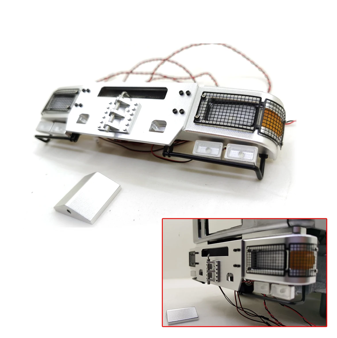 

Toucan Metal Front Bumper For JXModel Man F2000 1/14 RC Tractor Truck Car Model Spare Part DIY Boy Toys TH20067-SMT7