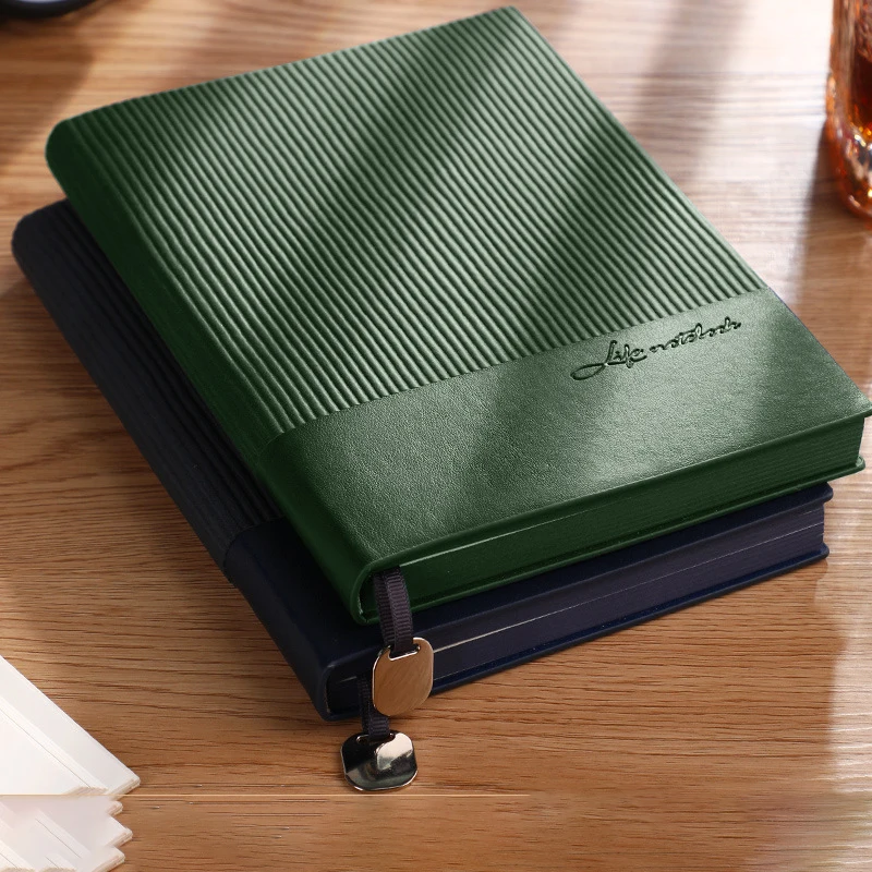 

A5 High-grade Soft Leather Notebook Stitching Agenda 2022 Set Stationery Planner Sketchbook Sub-notepad Diary Book