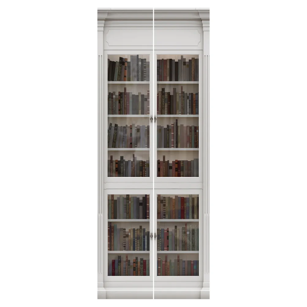 

1 Pair Of Mural Wallpaper Door Sticker 3D Door Sticker Door Sticker For Home Door Mural for Living Room Home Bedroom