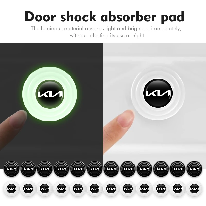 12 шт. амортизатор двери автомобиля наклейка для KIA Stinger Optima Cerato Soul Venga Forte Spectra Sedona