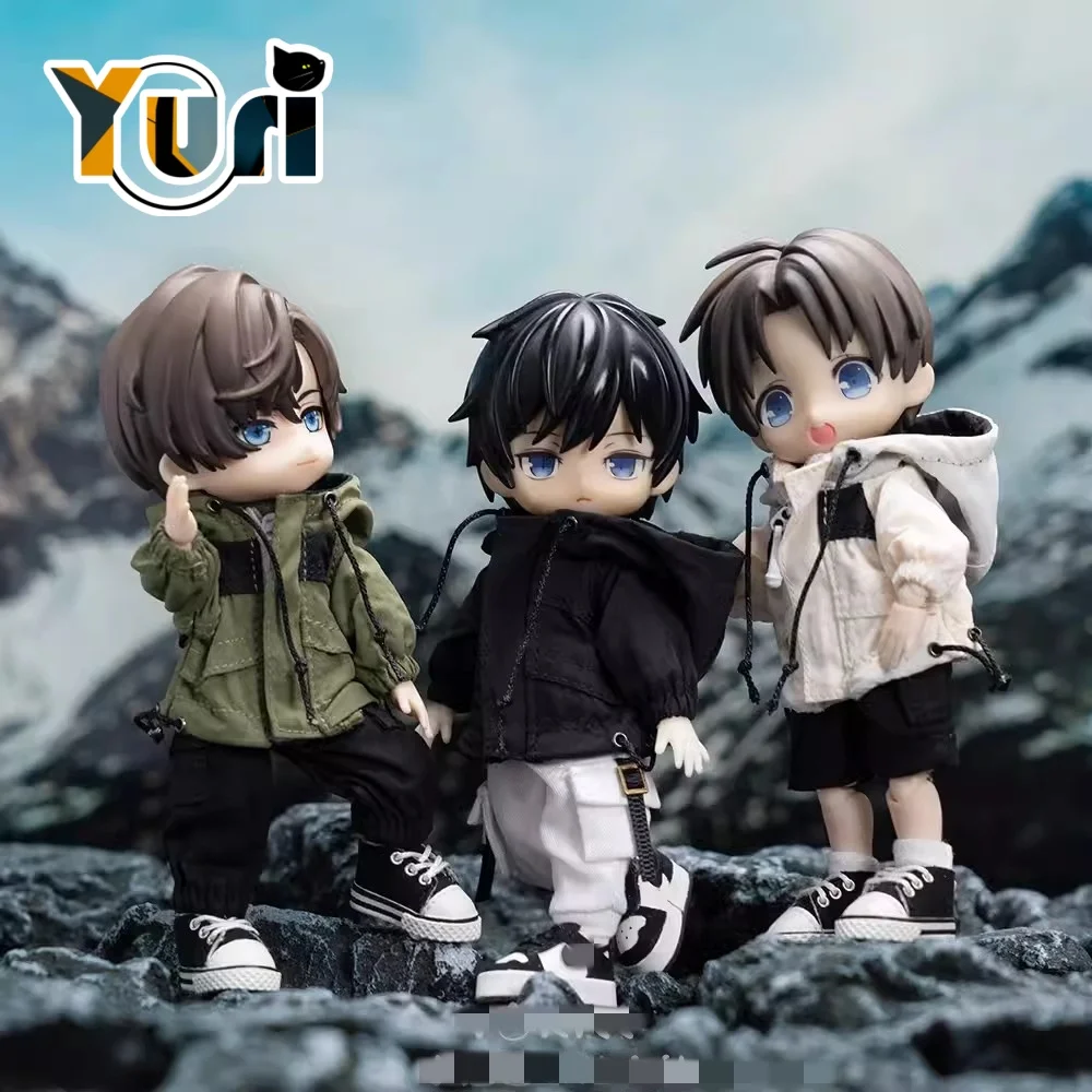 Yuri уличная куртка пальто повседневная спортивная одежда костюм для OB11 P9 1/12 BJD
