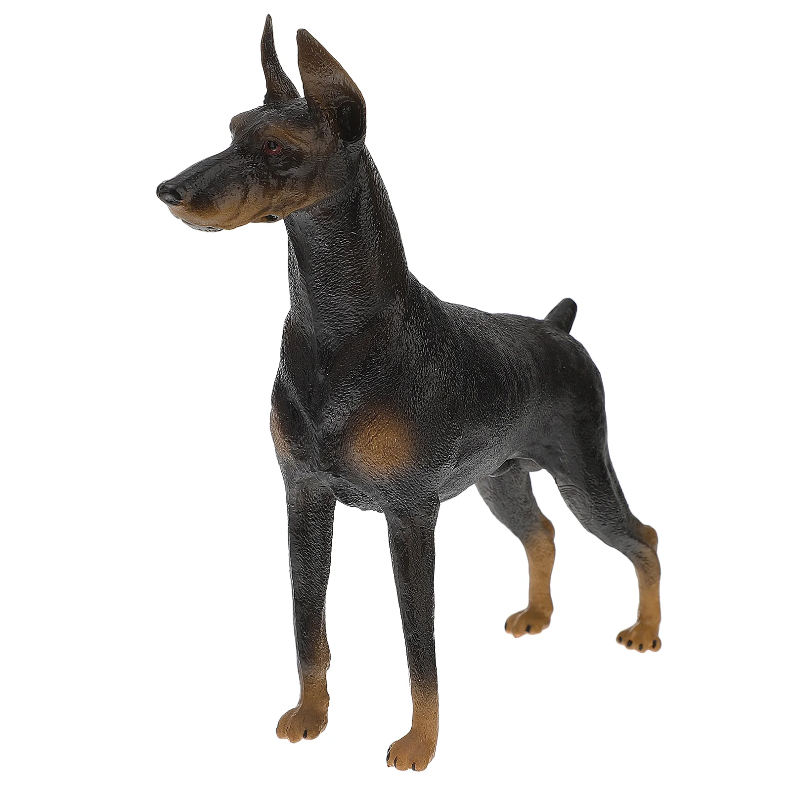

Dog Statue Figurine Animal Garden Figurines Puppy Model Sculpture Mini Doggyland Outdoor Doberman Figure Simulated Dobermann