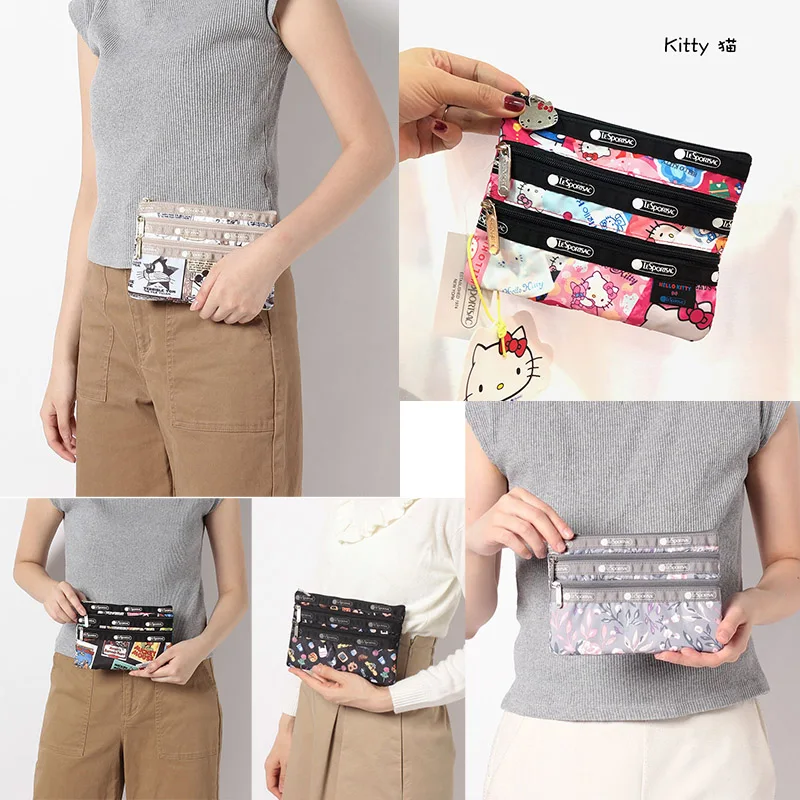 

Кошелек с леопардовым принтом, Покемон, дракон, Микки Маус, Hello Kitty, Пикачу, персидская карта, косметичка, праздничный подарок на день рождени...