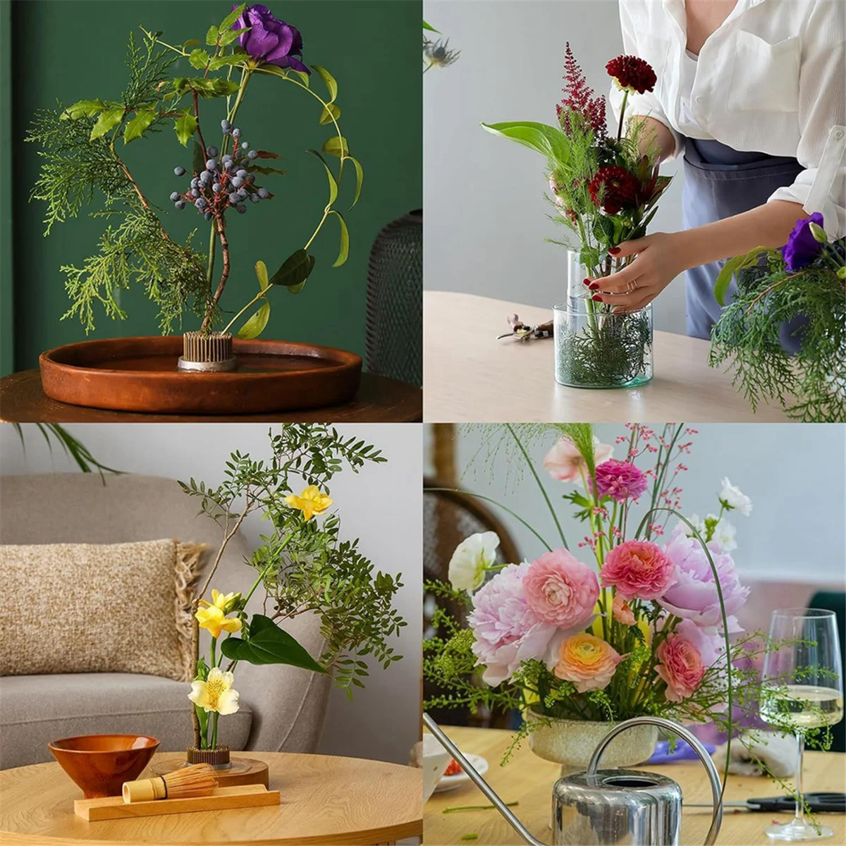 0 9/1 4/2 4 дюйма цветочные лягушки Ikebana Kenzan 3 шт. инструмент для аранжировщика цветов