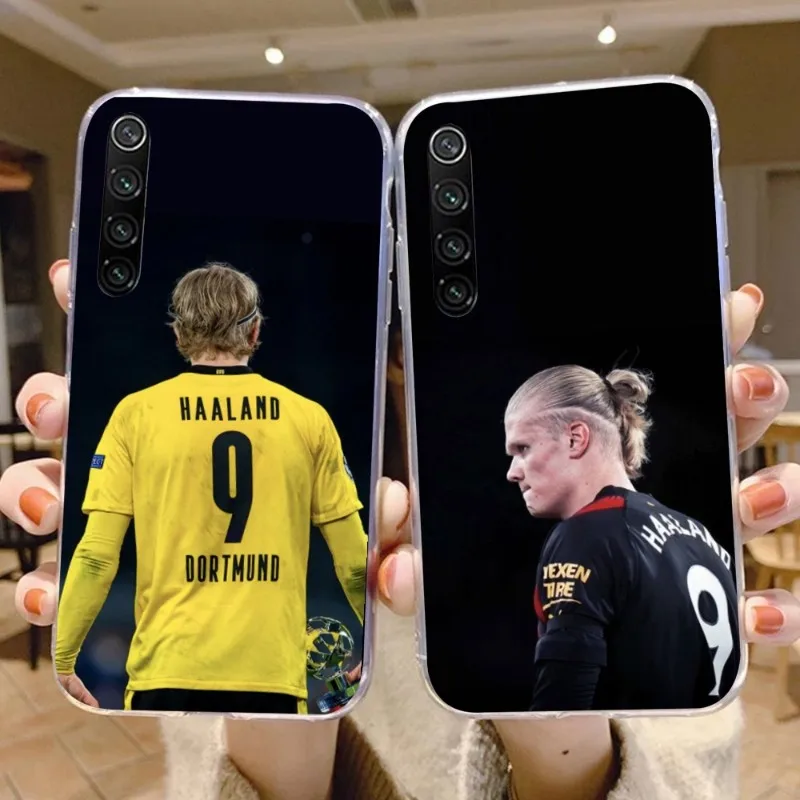 Чехол для телефона с норвежским футболом H-Haaland для Xiaomi 13 Lite 12 11T 10 9 Redmi Note 12 11 10 10S Pro 9 9A 8, прозрачный чехол для телефона
