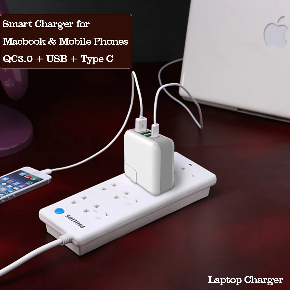 

Laptop Fast Charger QC 3.0 Quick Charge 2 USB Type C 25W Desk Wall Chargers for Macbook iPad iPhone 13 Pro. Xiaomi Power Adapter