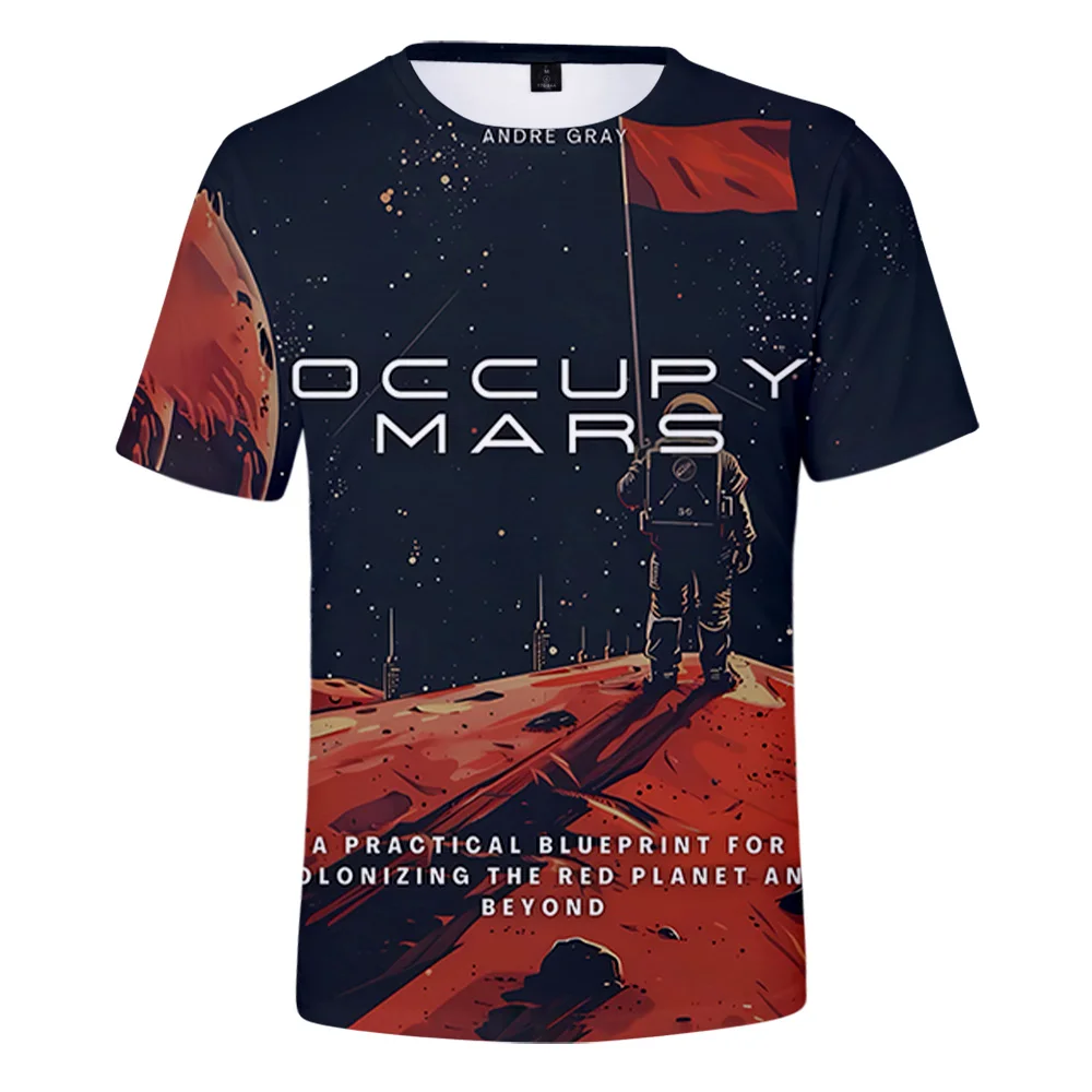 Футболки Occupy Mars Game Merch летние женские и мужские модные повседневные футболки с