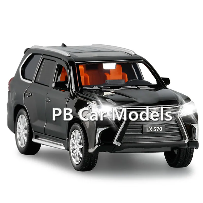 

Модель автомобиля JKM1/32 LX570 для внедорожника, металлическая игрушечная машинка из алюминиевого сплава, с оптическим отскоком