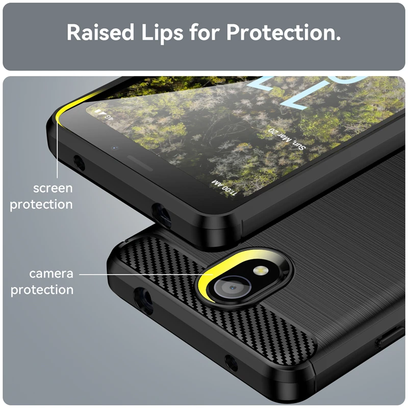 For Nokia C100 Case Silicone Bumper TPU Matte Shell Soft Rubber Protective Case For Nokia C100 Cover For Nokia C200 C100 Case