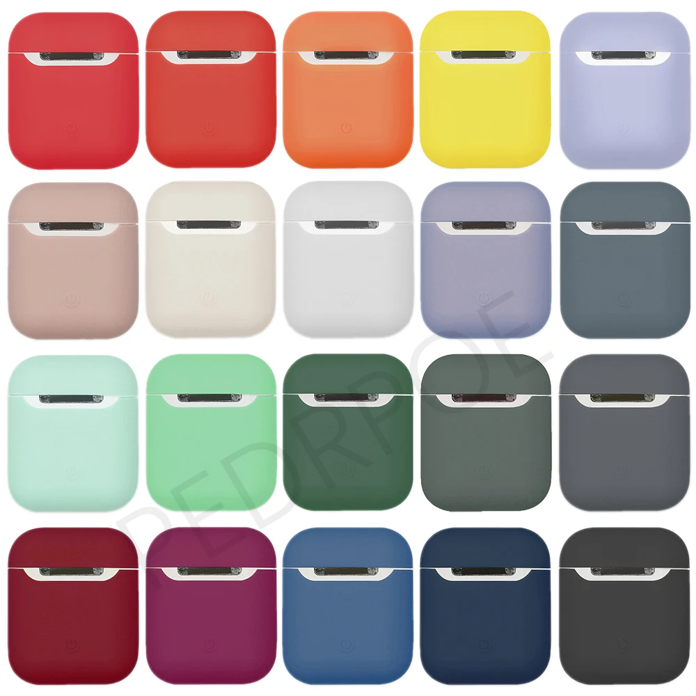 

Soft Silicone Cases For Apple Airpods 1/2 Protective Bluetooth Wireless Earphone Cover For Air Pods Luxury Charging Box Bags