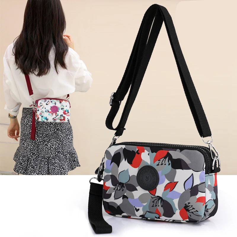 

8 colors Women Coin Purse Messenger Bag High Quality Small Phone Wallets Nylon Female Money Credit Card Holder Crossbody Bags