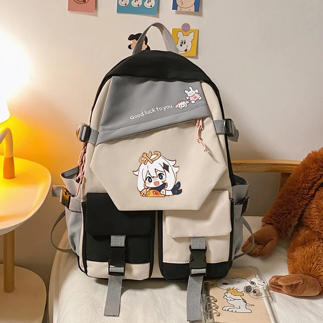 

Модный Genshin Impact Paimon Klee Косплей унисекс Студенческая школьная сумка мультяшный рюкзак для ноутбука дорожный рюкзак уличная мода Gi