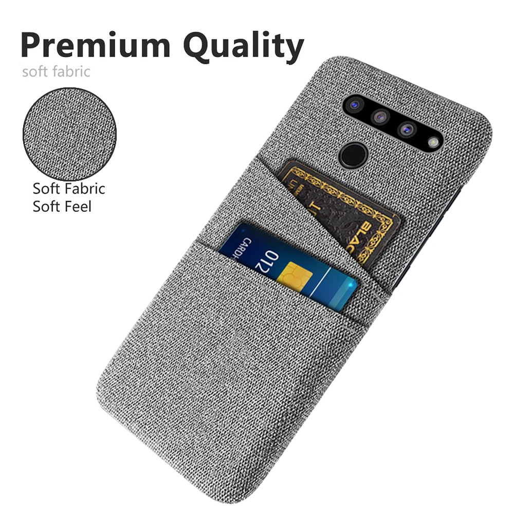 

For LG V50 V 50 LGV50 ThinQ 5G 6.4" Coque Funda Cloth Cases For LG V50 ThinQ Case Dual Card Fabric Cloth Luxury Business Cover