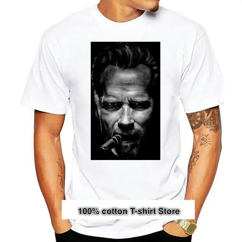 

Camiseta de Arnold Schwarzenegger para hombre, Camiseta clásica 100 de algodón, Camiseta estampada de manga corta