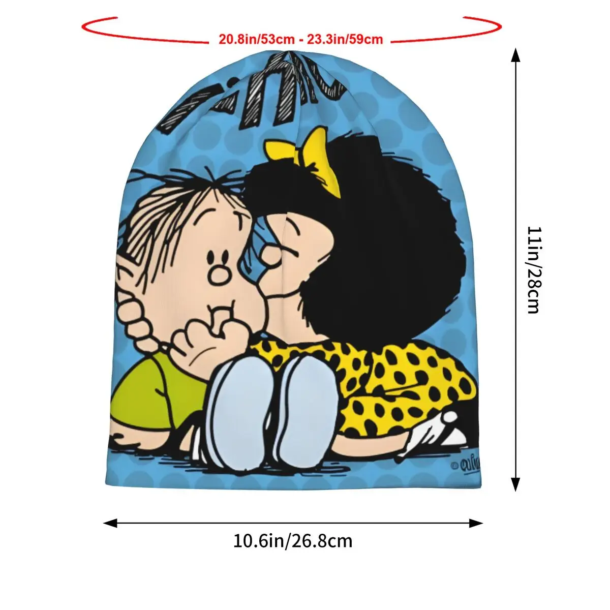 Mafalda милые друзья комикс Chracters (4) чепчик унисекс тонкие уличные шляпы двухслойная
