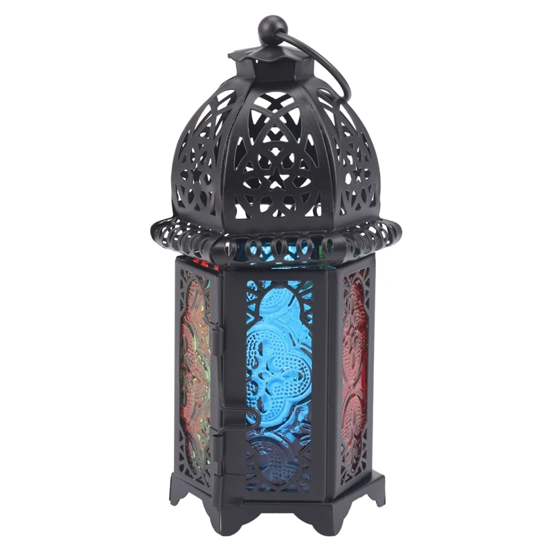 Классический марокканский декор ветрозащитные подсвечники по обету железное