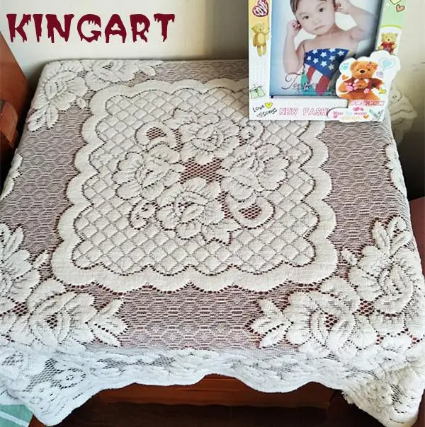 Изысканная бежевая жаккардовая Тюлевая скатерть подушка для дивана салфетка