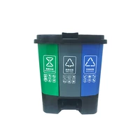 step pedal multifunction plastic trash can large recycling trash bucket 3 compartments storage bin cubo basura dustbin eh50tc