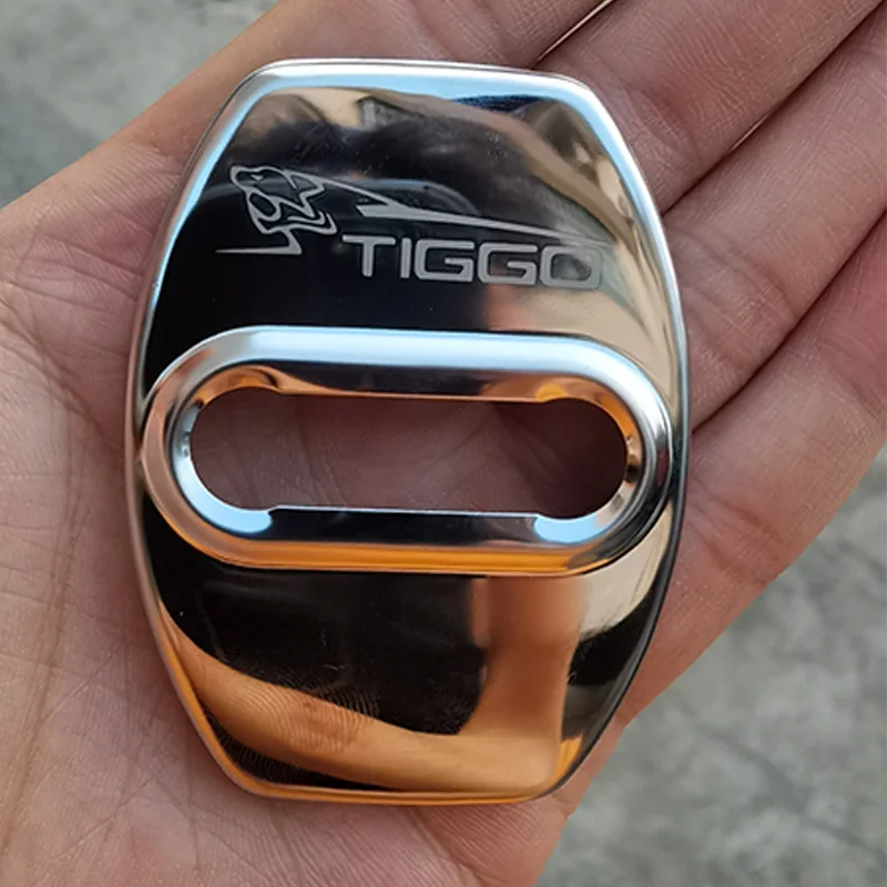 

Аксессуары для Chery Tiggo 7 Pro Max 2022 2023, Автомобильный Дверной замок, защитная крышка, эмблемы, искусственное украшение из нержавеющей стали
