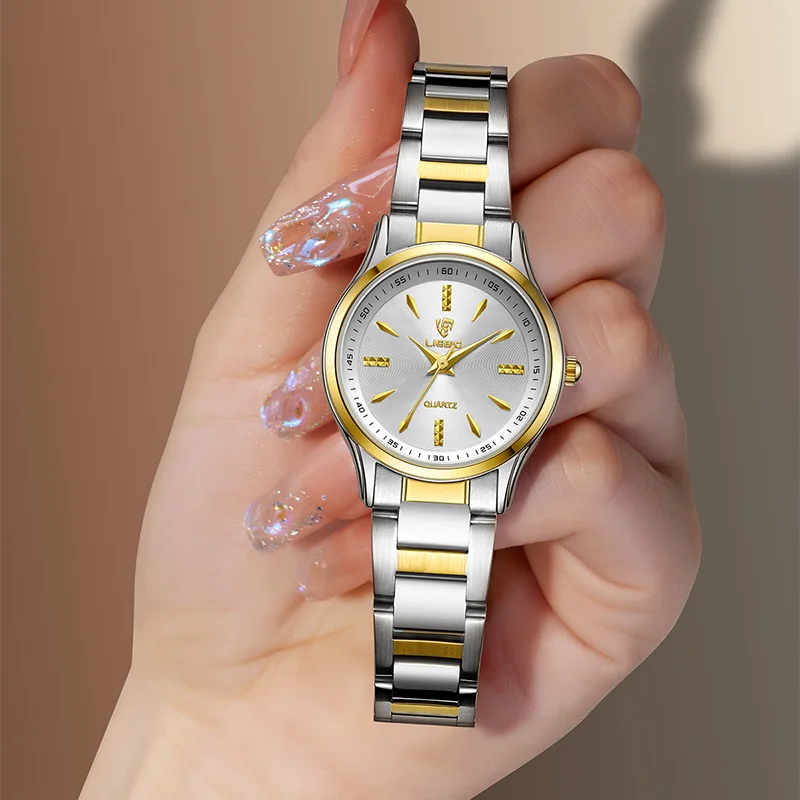 LIEBIG New Arrival Luxury Full Steel Quartz Watches For  couples Casual man Waterproof Clock Wristwatch women  Male reloj hombre