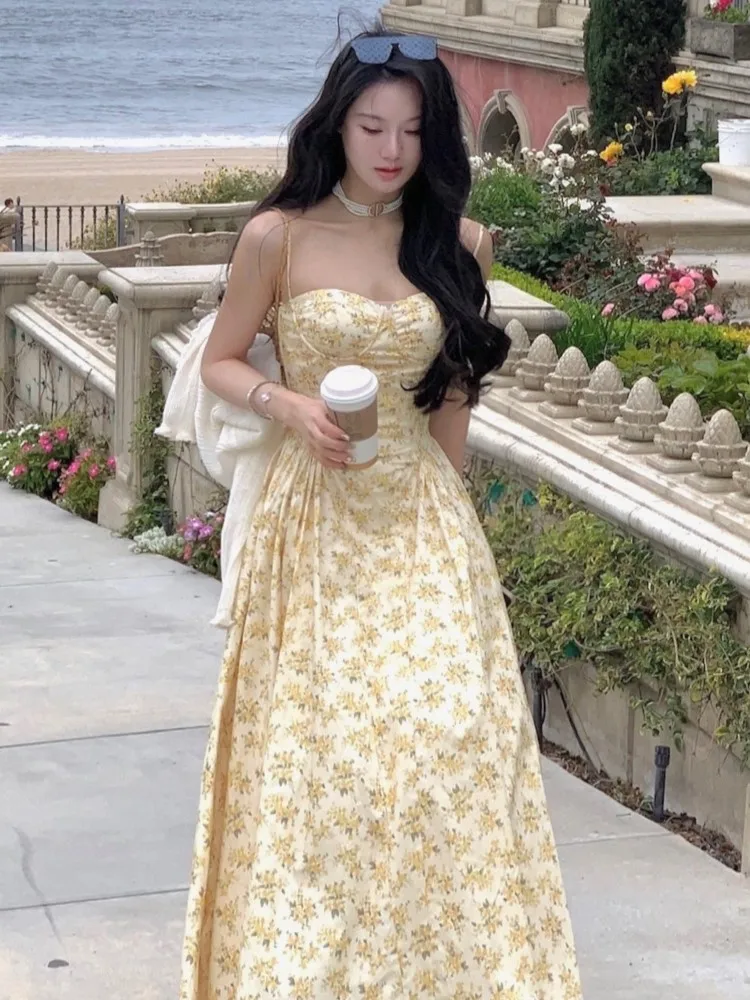 Женское ТРАПЕЦИЕВИДНОЕ ПЛАТЬЕ-корсет средней длины французское модное вечернее