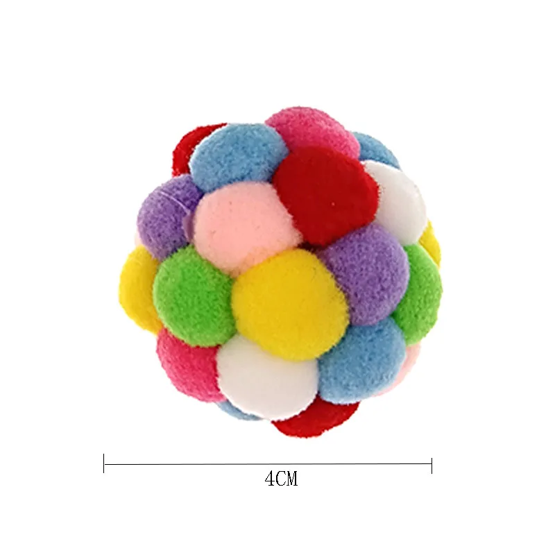 Игрушка для домашних животных кошек красочный мяч-батут ручной работы игрушки