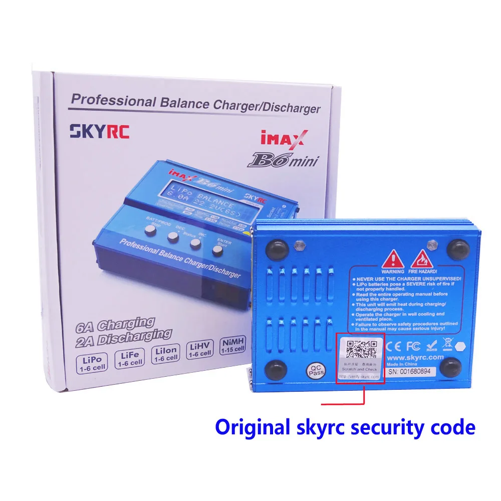 Зарядное устройство SKYRC IMAX B6 MINI балансная зарядка/разрядка для батарей