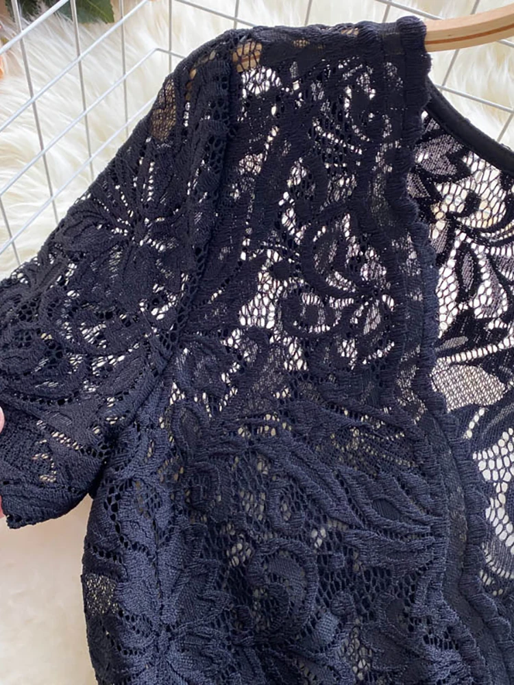 Женское кружевное боди с V-образным вырезом и коротким рукавом - купить по