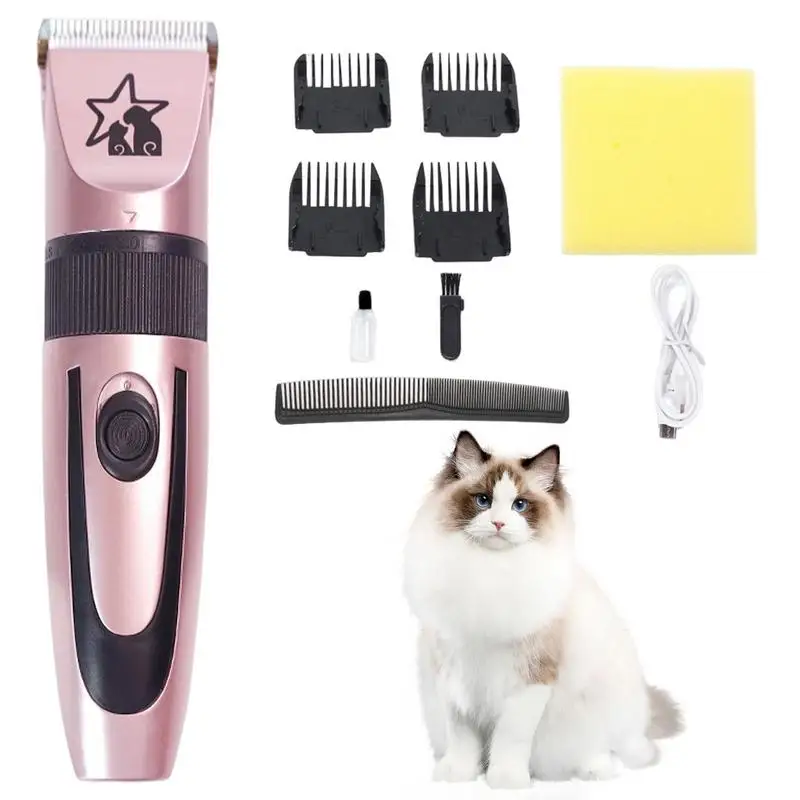 

Dog Trimmer For Grooming 5 Adjustable Modes USB Recharging Pet Trimmer Low Noise Clippers With R-type Head Cat Grooming Supplies